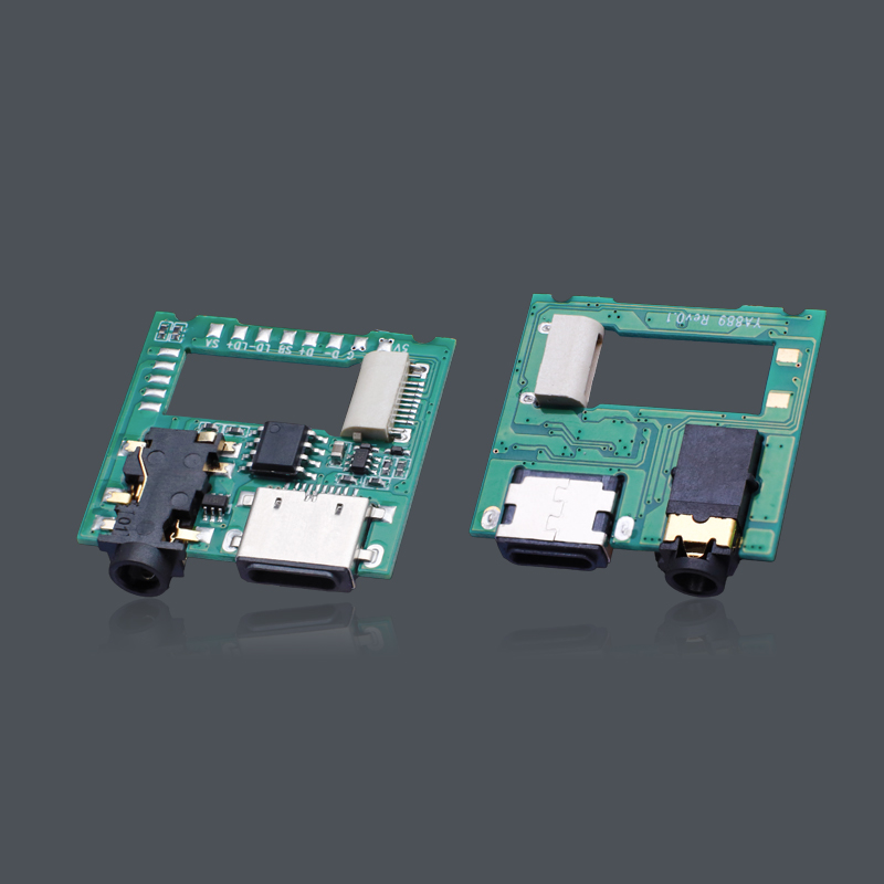 8P夾板母座充電+DC音頻轉接板